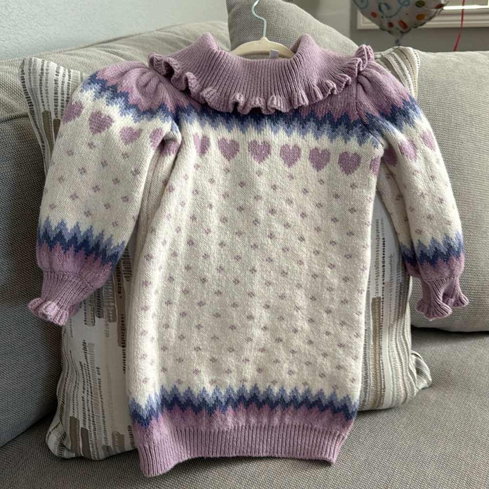 Janie Jack purple warm dress